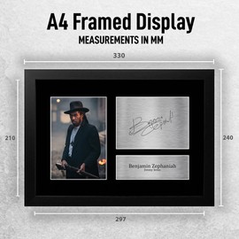 HWC Trading FR A4 Benjamin Zephaniah Peaky Blinders Jeremiah Gifts Printed Signed Autograph Picture for TV Show Fans - A4 Framed