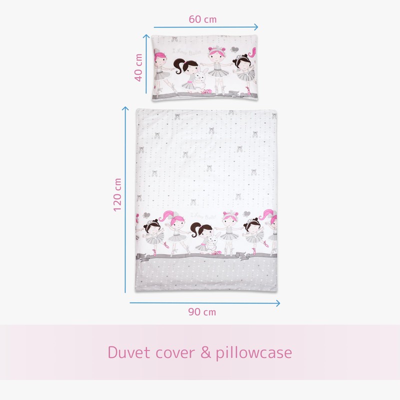 2 Piece Baby Kids Bedding Set 120x90 cm Duvet Cover