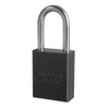 Lockout Padlock, KA, Black, 1/4In. Dia.