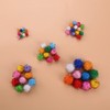 UUYYEO 100 Pcs 4cm Glitter Pom Poms Sparkle Craft Balls