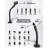 Microphone Stand - 6-INCH Heavy-Duty Flexible Gooseneck Desktop Mic Stands