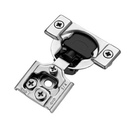 Ravinte 10 Pack 5 Pairs 3/4 inch Overlay Soft Close Hinges for Kitchen Cabinet Hinges Satin Nickel Hidden Hinges Stainless Steel Concealed Hinge self Closing