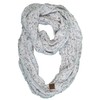 Funky Junque Womens Infinity Scarf Cable Knit Wrap - Confetti