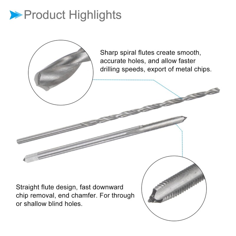 CoCud Tap and Drill Bit Set M3 x 0.5 Thread