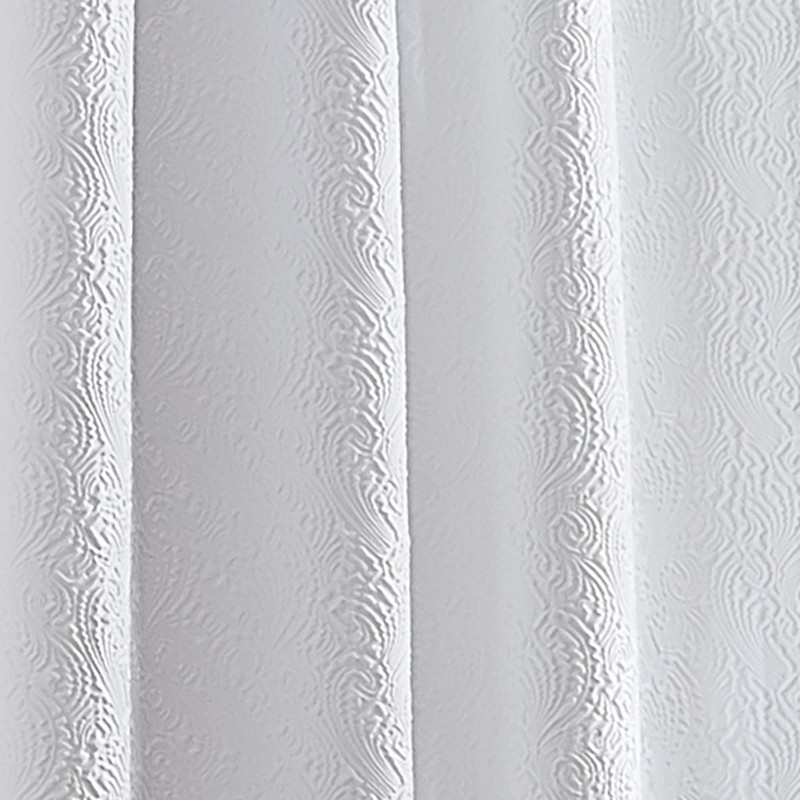 Peri Home White Curtains Light Filtering Textured Window Panels for