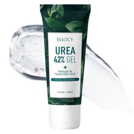 Ellocy 42% Urea Gel Max Plus Salicylic & Hyaluronic Acid - cracked heel repair callus remover gel for Elbows, Feet, and Hands, and cracked heel, calloused feet remover gel 4oz