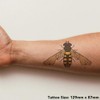 'Bold Hover Fly' Temporary Tattoo - Water Resistant, Skin-Safe, Non-Toxic