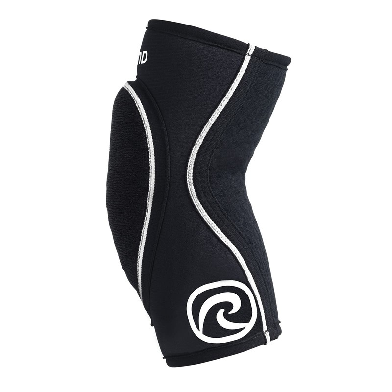 Rehband Children's Elbow Pads, 1 Piece or 1 Pair, Black,
