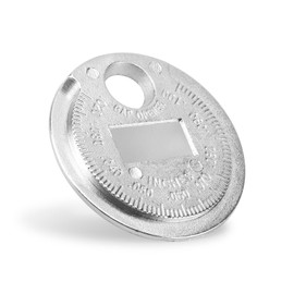 vvag Spark Plug Measuring Tool,Zinc Alloy Spark Plug Gauge Gap Crimping Tool Scaled from 0.020 to 0.100 Inch, Portable Spark Plug Adjustment Tool, Universal Gap Measuring Tool Car Accessories (1 PCS)