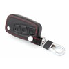 Happyit Leather Car Key Cover Case for Fiat Panda Stilo