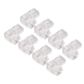 Conectores de Tira de Luz LED de 2 Pines, 8 Piezas 2 Pines 5 Mm COB Conectores de Tira de Luz LED Adaptador de Expansión de Terminal sin Soldadura en Forma de L, Luces de Tira LED