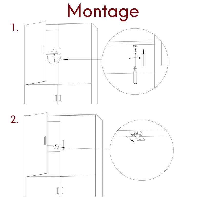 kalb | IR Door Switch Contact Snap for LED Light