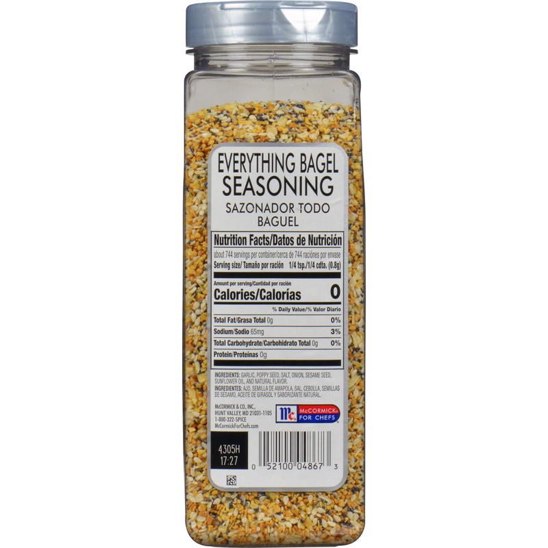 McCormick Culinary Everything Bagel Seasoning, 21 oz - One 21