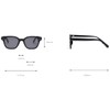 kachawoo Square Sunglasses Polarised UV Protection Retro Sunglasses Women Men