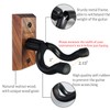 Onmiwod Guitar Wall Mount, Black Walnut Wood Guitar Hanger, U-Shaped