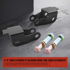 4"-6" Shock Extenders Fit Silverado Sierra 1500, Shock Extension Kit for 1999-2006 Chevy Silverado GMC Sierra 1500 All Cabs