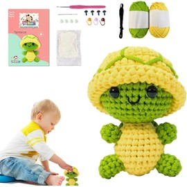 Tyafzzn Crochet Set for Animals, Crochet Set for Beginners, Animals Turtle, Yarn for Animals, Crochet, Crochet for DIY Crochet Sets for Children and Adults, Learning to Crochet, Turtle