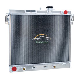 Cubauto Full Aluminum Radiator For 2006-2012 Hummer H3 H3T Cooling Radiator for Chevy Colorado GMC Canyon 3.5L 3.7L 5.3L, 3 Row Core Automotive Radiator