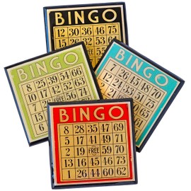 Bingo Card Drink Coaster Set