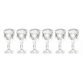 Farrow Industries 1:12 Scale 6 Pc Empty Cut Stemware Set #Fa40323