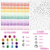 1250 PCS Self Adhesive Face Jewels, Rhinestones Face Gems for
