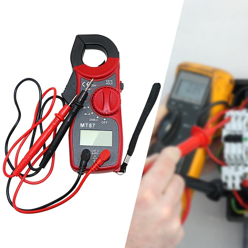 Milageto Digital Clamp Meter Multimeter Tester DC Multimeter Portable Practical