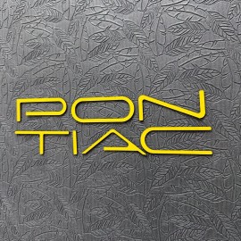 Advanced Trims Pontiac FireBird/Trans Am 1993-2002 Rear Bumper ABS Letters Inserts YELLOW