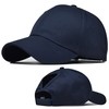 Solid Ponytail Hat Baseball Cap Cotton Mesh High Bun Pony