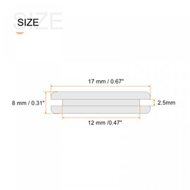 sourcing map Rubber Grommet Mount Dia 12mm Round Double-Sided for Wire Protection White Pack of 10