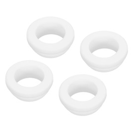 sourcing map 4Pcs Snap Rubber Grommet Hole Plug Mount Dia 20mm ID 16mm H 9mm Narrow Groove Width 2mm Seal Anti-Scratch for Electrical Box Cable Pipe White
