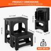 Folding 2 Step Stool, Non-Slip Collapsible Step Stools, Portable Step