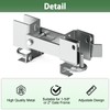 Fixirons Chain Link Fence Double Gate Latch for 1-5/8" or