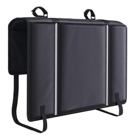 Tailgate Bike Pad for 2 Bikes, Truck Tailgate Bike Protection with Reflective Strips Tool Pocket, Weatherproof Tailgate Cover for Mountain Bikes Transportation
