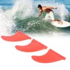 3Pcs Surfboard Fins PVC Thruster Fins Surfing Board Accessories for