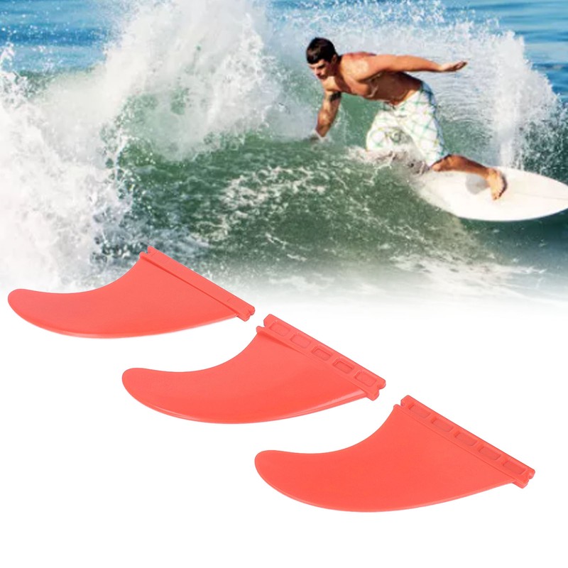 3Pcs Surfboard Fins PVC Thruster Fins Surfing Board Accessories for