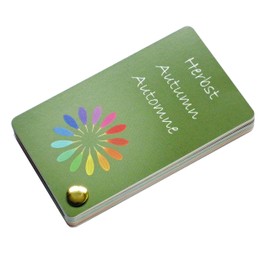 Colour pass autumn (warm autumn) as fans with 30 typical colours for colour analysis, colour advice