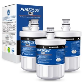 PUREPLUS PRO LT500P NSF 53&42 Certified Refrigerator Water Filter Replacement for LG LT500P, ADQ72910901, GEN11042FR-08, Kenmore 9890, 469890, HDX FML-1, ADQ72910907 Refrigerator Water Filter, 3Pack