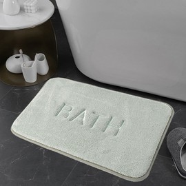 Bath Microfiber Memory Foam Bath Mat (60x40cm) Mint Gray