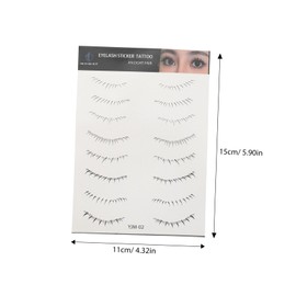 Minkissy 5 Sheets Lower Eyelash Stickers Natural Looking Fake Eyelashes for Women Easy Application Makeup Tools