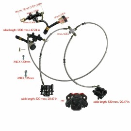 Unbranded Rear Hydraulic Disc Brake Caliper for 150cc 200 250 ATV Quad Golf Go Kart Cart