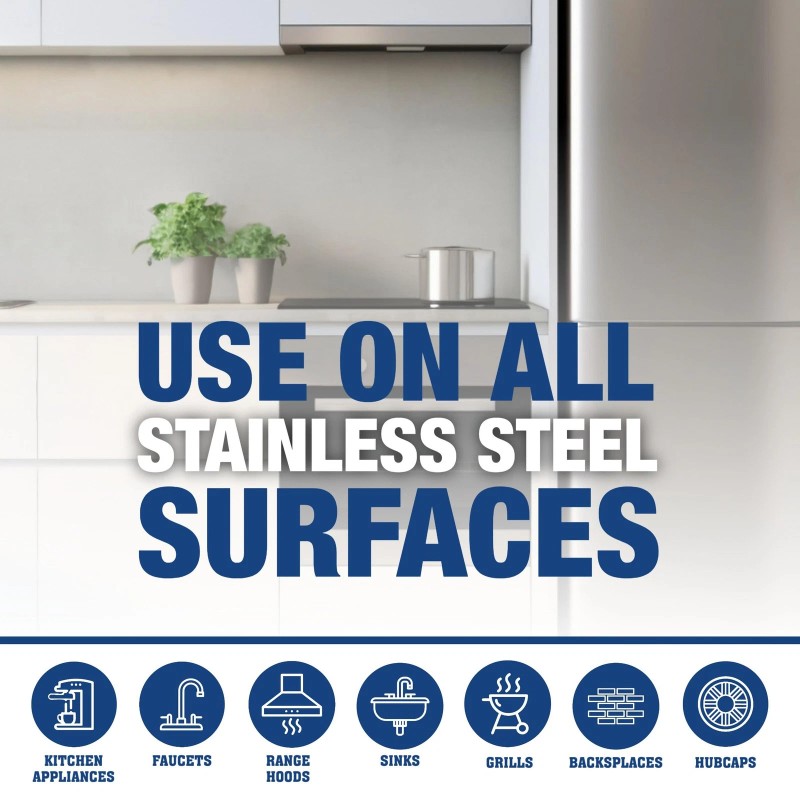 Bar Keepers Friend Stainless Steel Cleaner and Polish Pack of