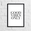 JasonCarlMorgan Winster Creations Good Vibes Only Home Simple Home Wall