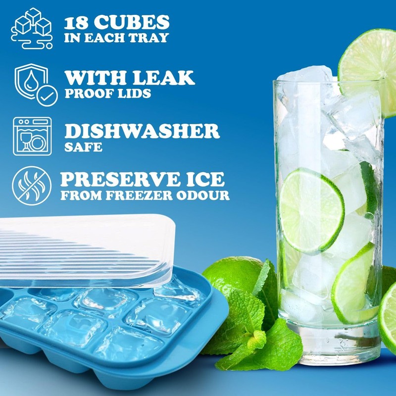 ZYBUX - 4 x Set of Ice Cube Tray with