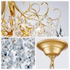 WUZUPS Crystal Chandelier 10-Light Pendant Ceiling Light Modern Lighting Fixture