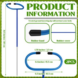 Silipull 2 Pcs C Shaped Golf Club Holder Keeps Your Clubs Clean, Dry and Visible Soft Rubber Covered Golf Club Stand, Protects Your Clubs and Bag, Easy to Carry Golf Club Putter Holder