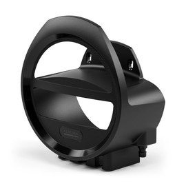 Kärcher Hose Holder Plus; Slots for Syringes and Watering Rods, Storage Compartment for Watering or Garden Accessories, Suitable for All Standard Garden Hoses, Black