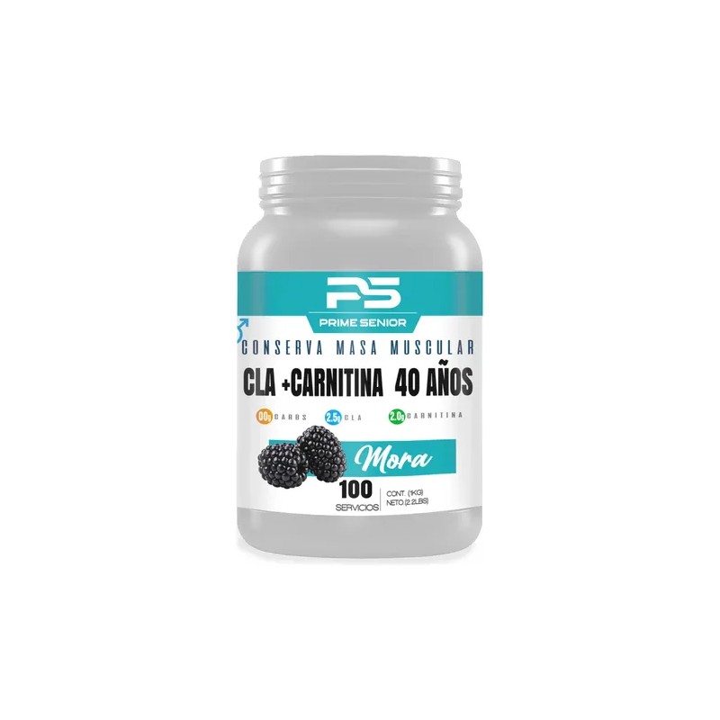 Cla Carnitina Prime Senior 1kg Preentreno Sabores 100servs