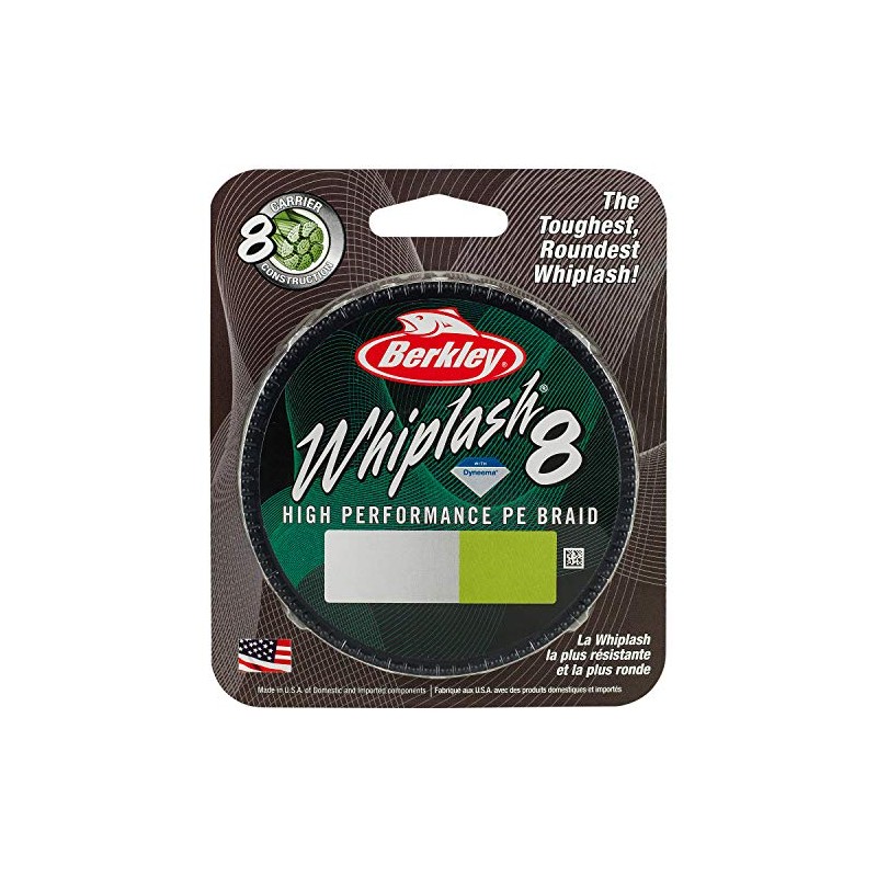 Berkley Whiplash 8 Braid-0.12mm, Green, 300 m