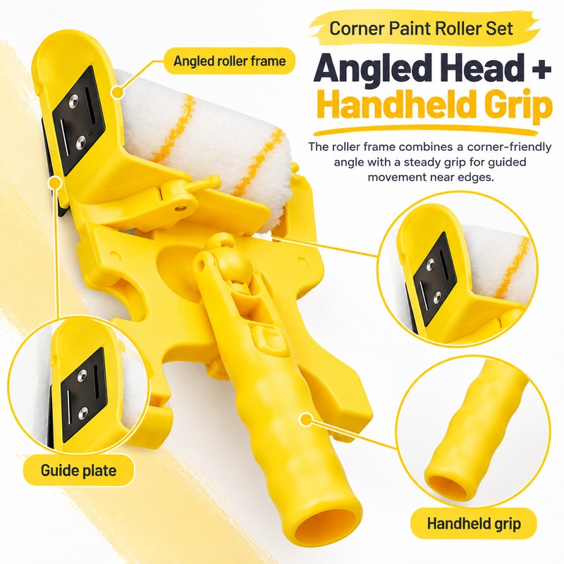Paint Edger Roller for Wall Decorating – Adjustable Corner Guard