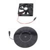 5W Chicken Coop Exhaust Ventilation Fan Monocrystalline Silicon Pet Cat